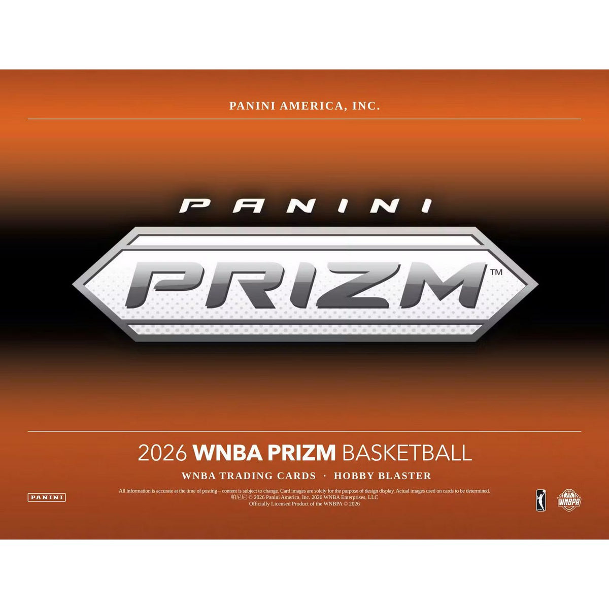 2026 Panini Prizm WNBA Basketball Hobby Blaster Box