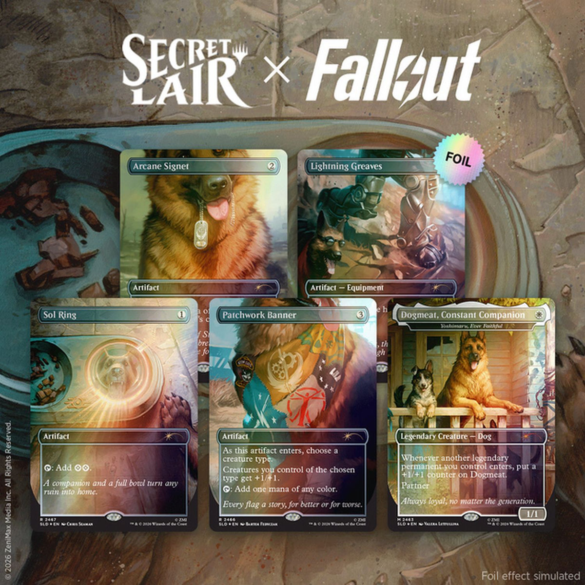 Magic the Gathering: Secret Lair x Fallout Greet the Dog [Traditional Foil Edition]
