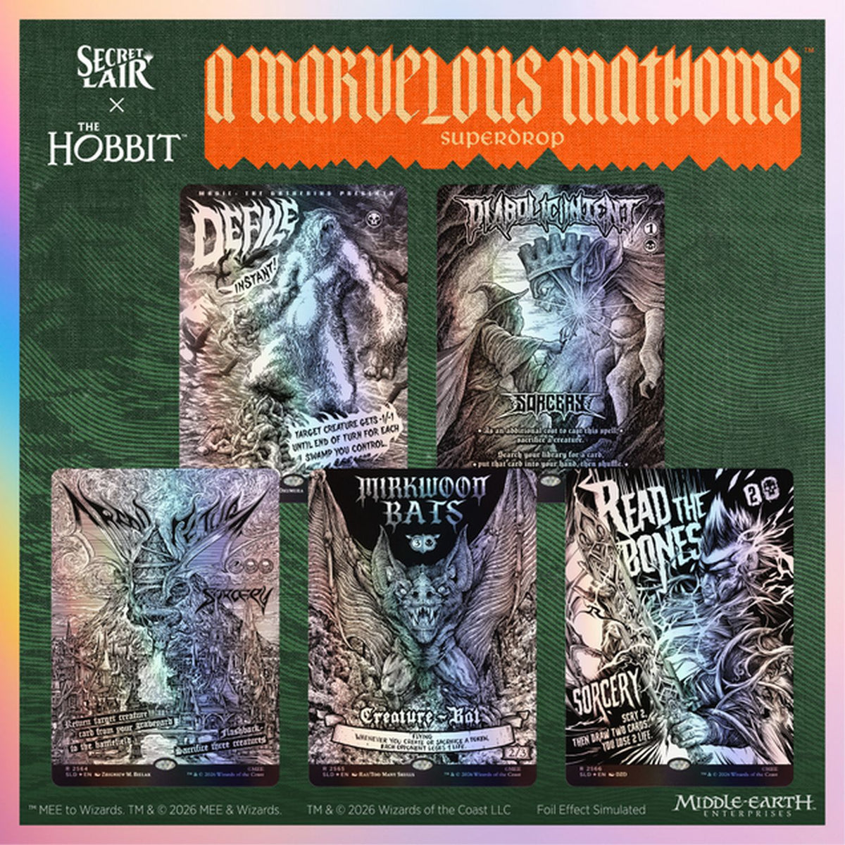 Magic the Gathering: Secret Lair x The Hobbit - Desolation [Traditional Foil Edition]