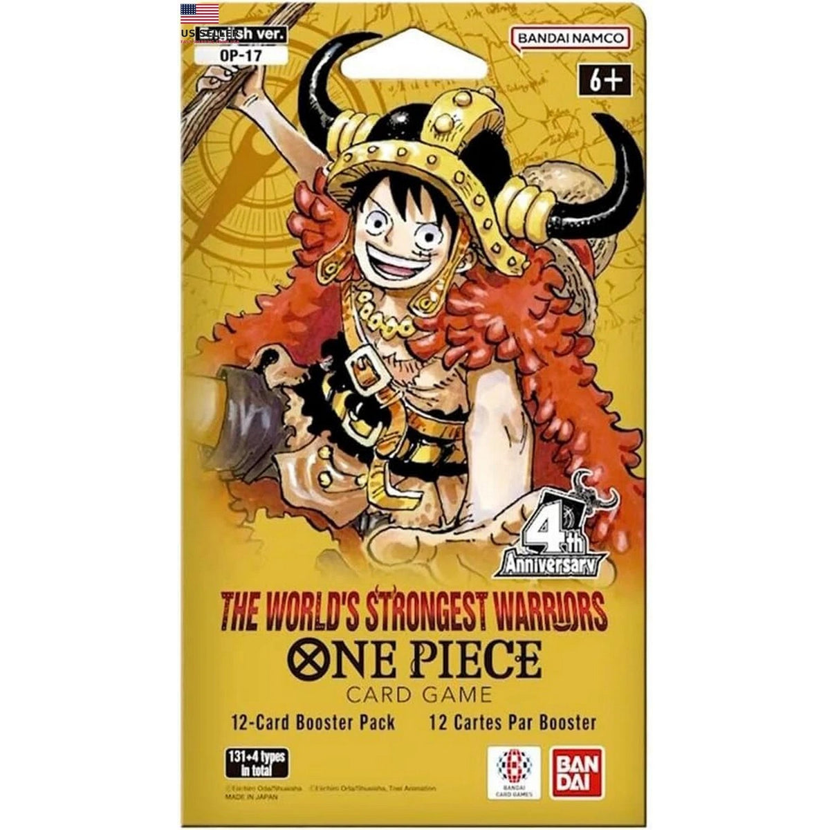 One Piece TCG: The World's Strongest Warriors Sleeved Booster Pack [OP-17]