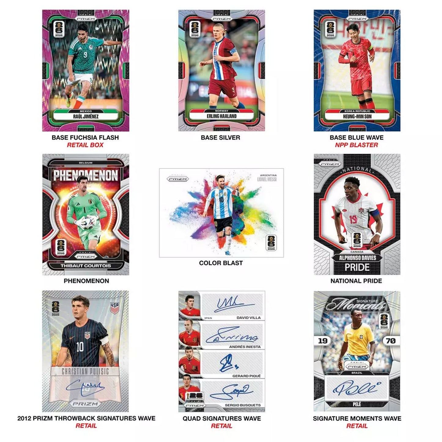 2026 Panini Prizm FIFA World Cup Retail Mega Box