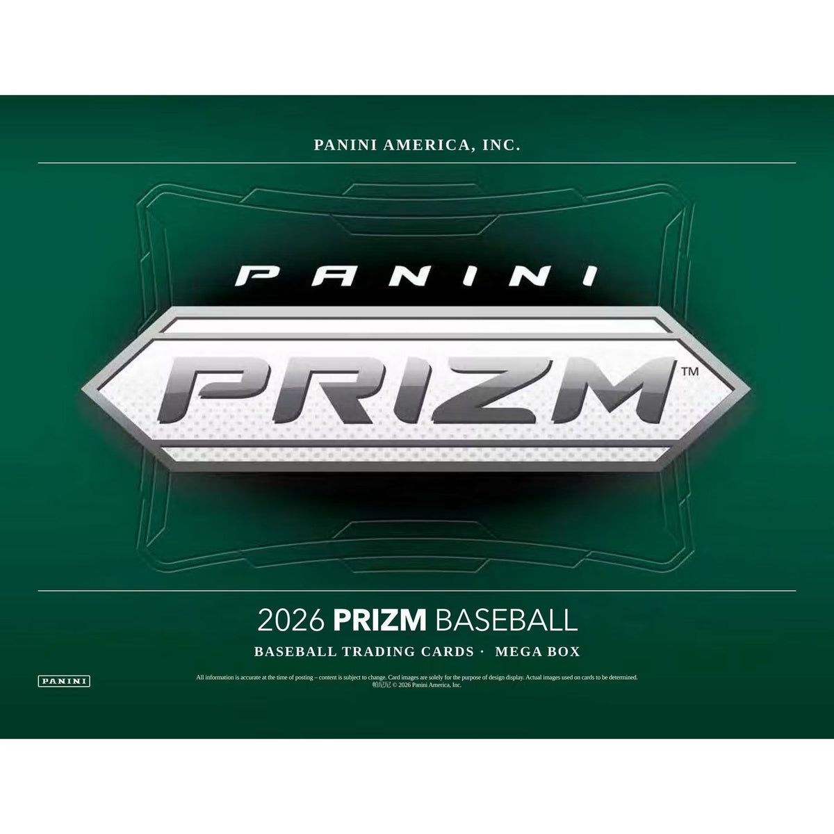 2026 Panini Prizm Baseball Mega Box (Pink Ice Prizms!)