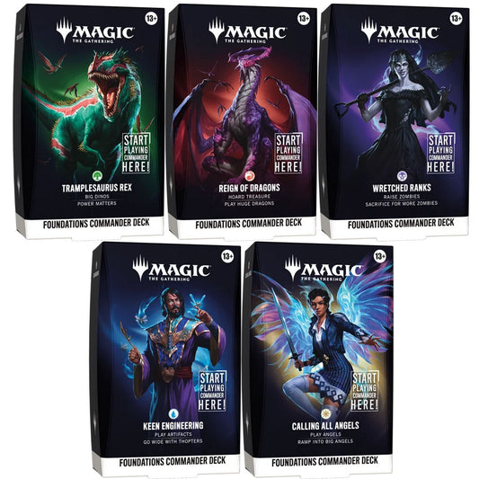 Magic the Gathering: Foundations Commander Decks (Set-of-5)