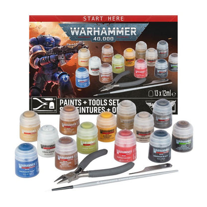 Warhammer 40K: Paints + Tools Set