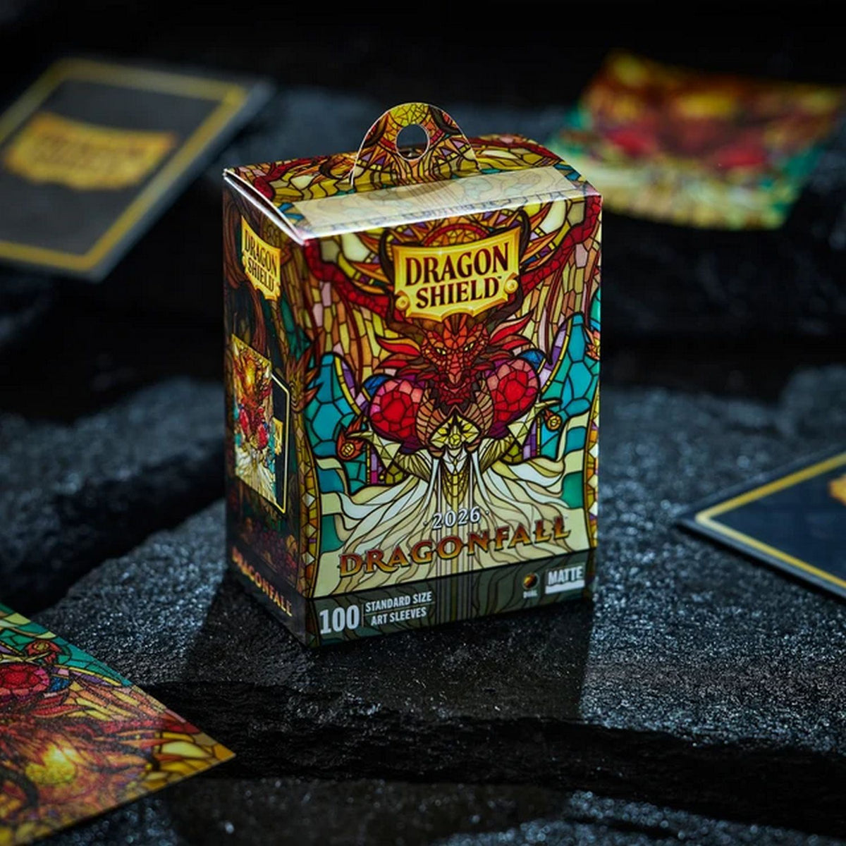 Dragon Shield: Dragonfall 2026 - Borderless Matte Dual Art Standard Sleeves 100ct