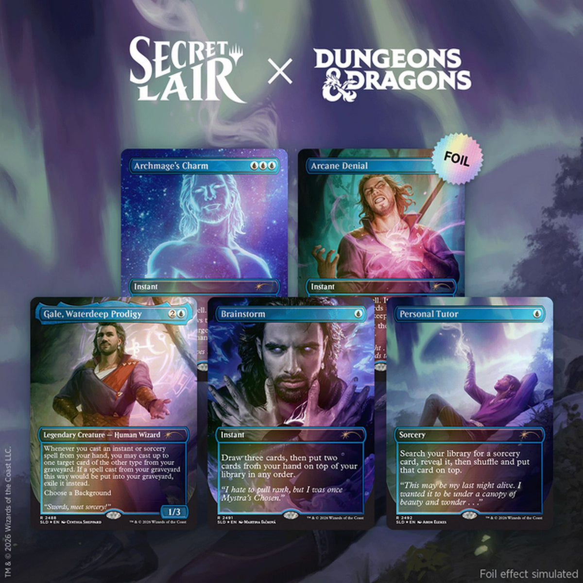 Magic the Gathering: Secret Lair x Dungeons & Dragons - Gale's Ambition [Traditional Foil Edition]