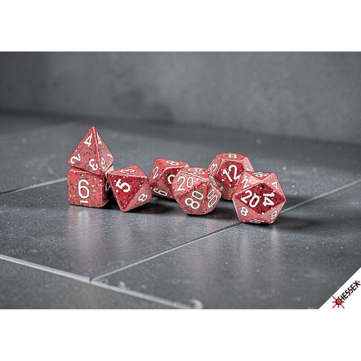 Chessex: Speckled Lava Stone Polyhedral 7-Dice Set