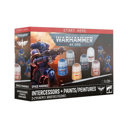 Warhammer 40K: Space Marines: Intercessors + Paints