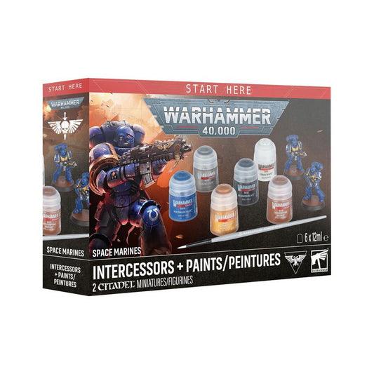 Warhammer 40K: Space Marines: Intercessors + Paints
