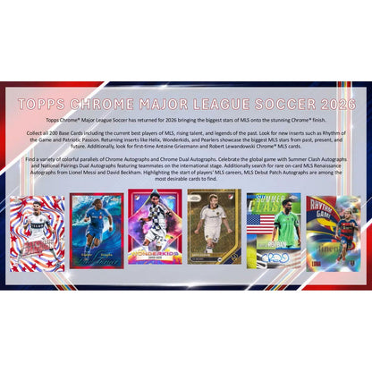 2026 Topps MLS Major League Soccer Chrome Blaster Box
