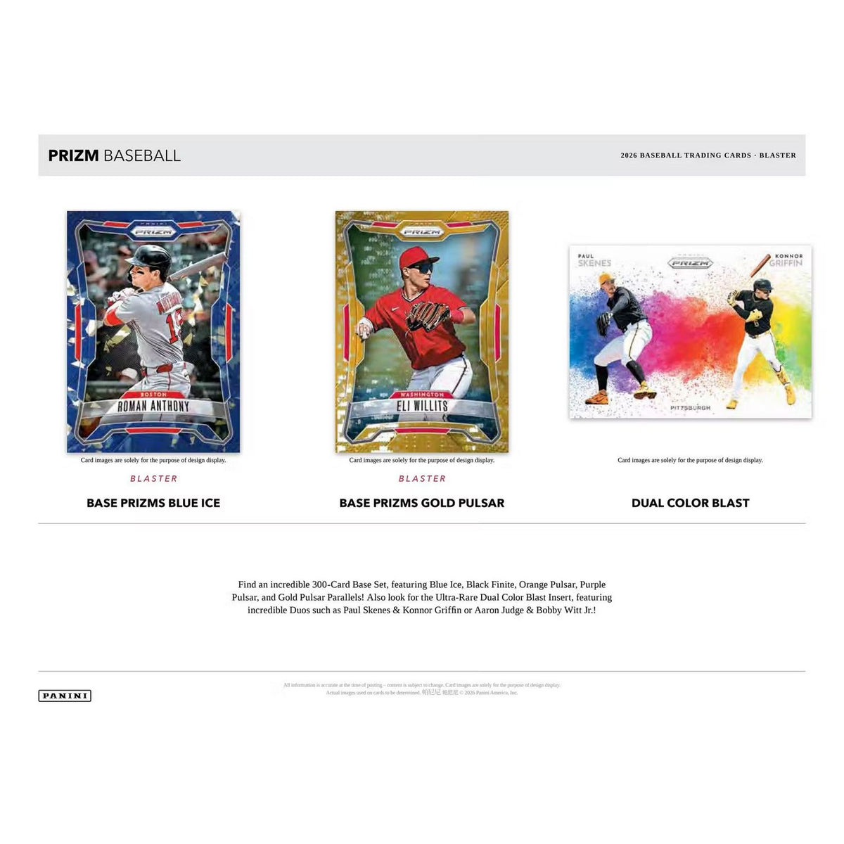 2026 Panini Prizm Baseball Retail Blaster Box
