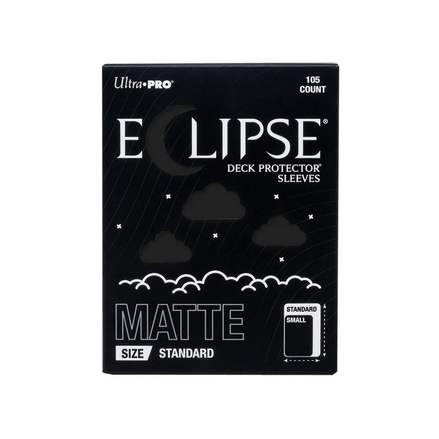 Ultra Pro: Eclipse Standard-Size Matte Sleeves 105ct (Jet Black)