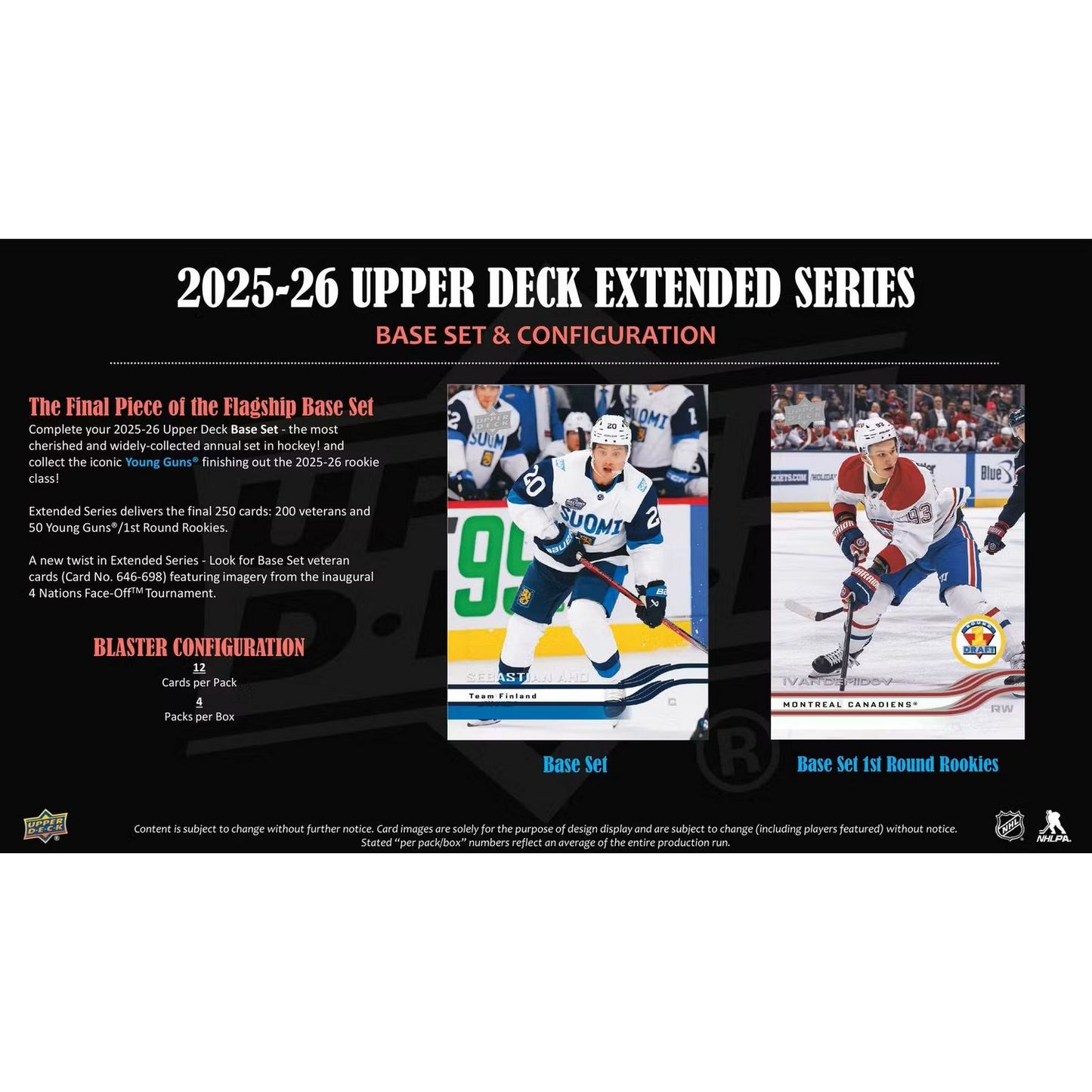 2025-26 Upper Deck Extended Series Hockey Blaster Box