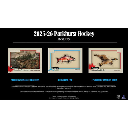 2025-26 Upper Deck Parkhurst Hockey Hobby Box *Contact Us To Order*