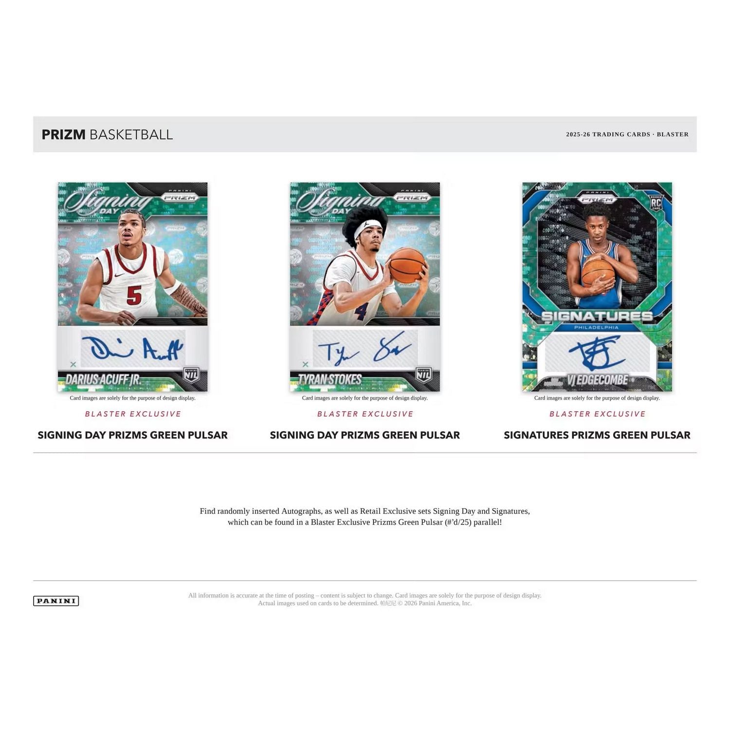 2025-26 Panini Prizm Basketball Blaster Box、Panini、kayou