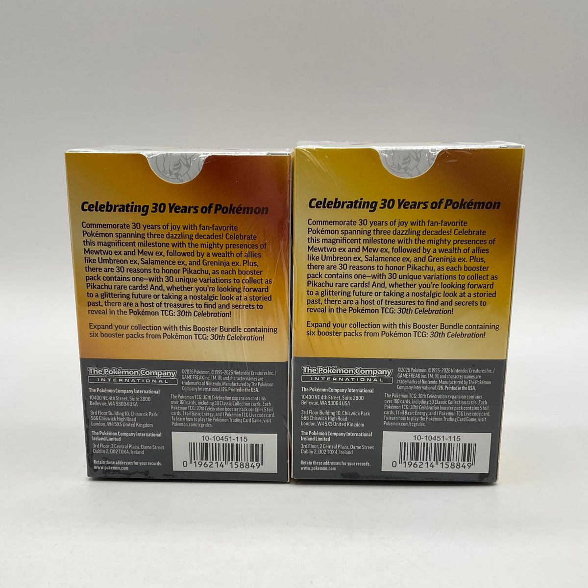 Pokemon: *Package Error* 2x 30th Celebration Booster Bundles Wrapped Together #1
