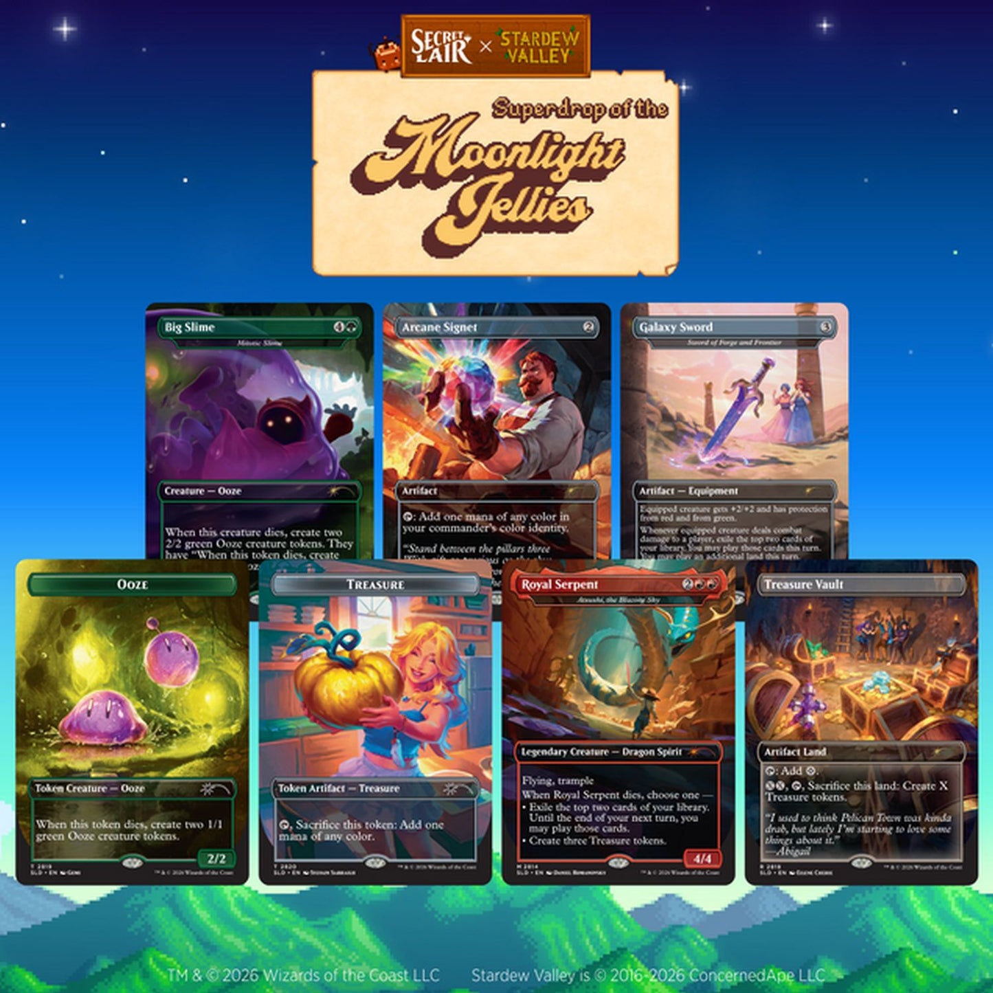 Magic the Gathering: Secret Lair x Stardew Valley: A Flicker in the Deep [Non-Foil]