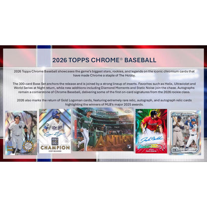 2026 Topps Chrome Baseball Mega Box