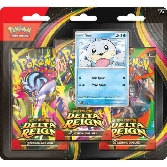 Pokemon: Mega Evolution Delta Reign 3-Pack Blister (ME06) *Expected Release Date 11-06-2026*
