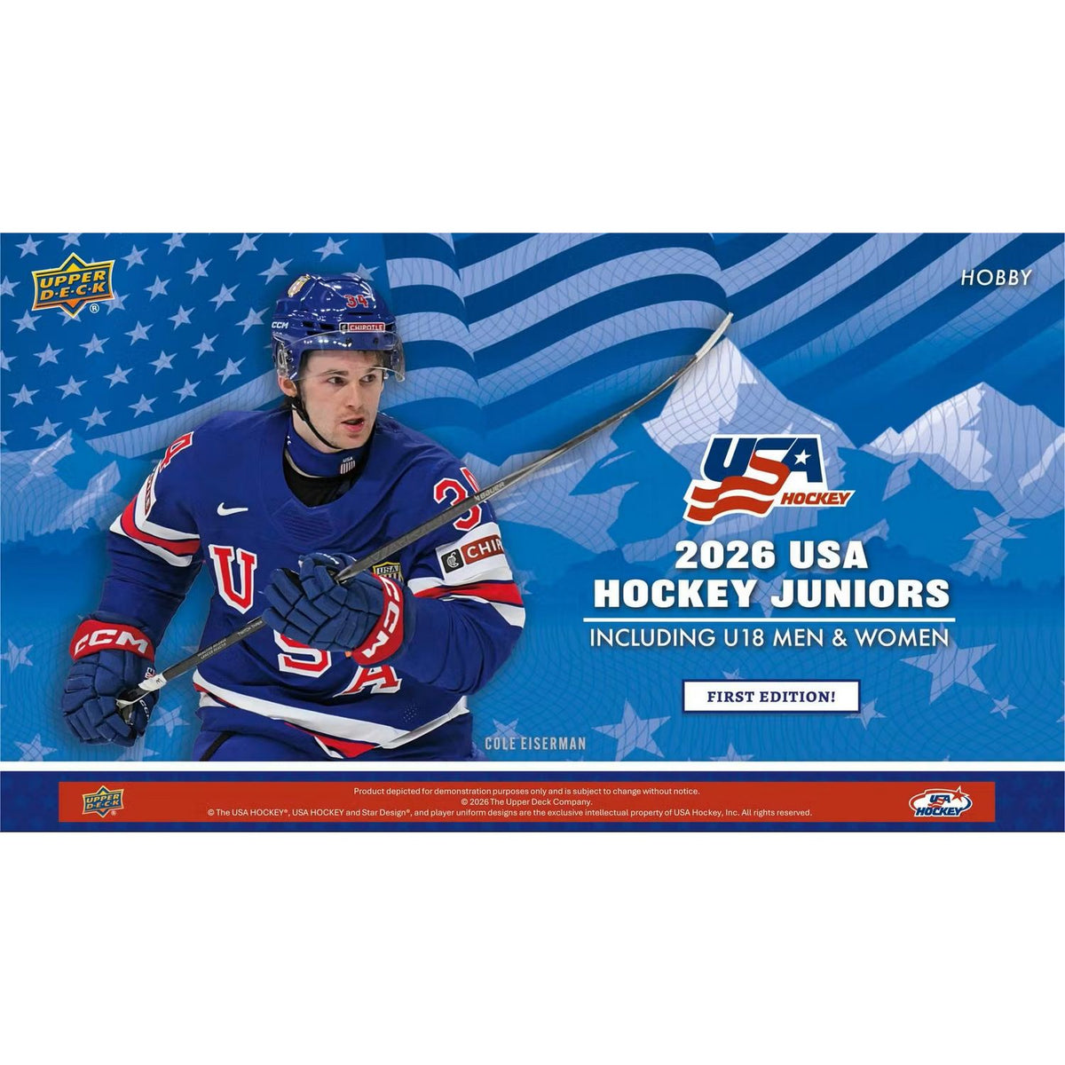 2026 Upper Deck Team USA Juniors Hockey Hobby Box *Contact Us To Order*