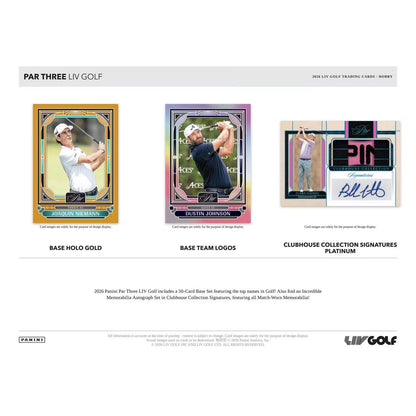 2026 Panini Par Three LIV Golf Hobby Box