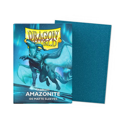 Dragon Shield: 100ct Standard Size Matte Sparkles Amazonite Sleeves