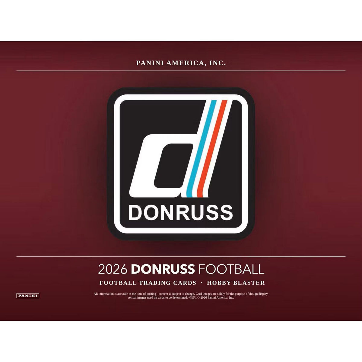 2026 Panini Donruss Football Hobby Blaster Box
