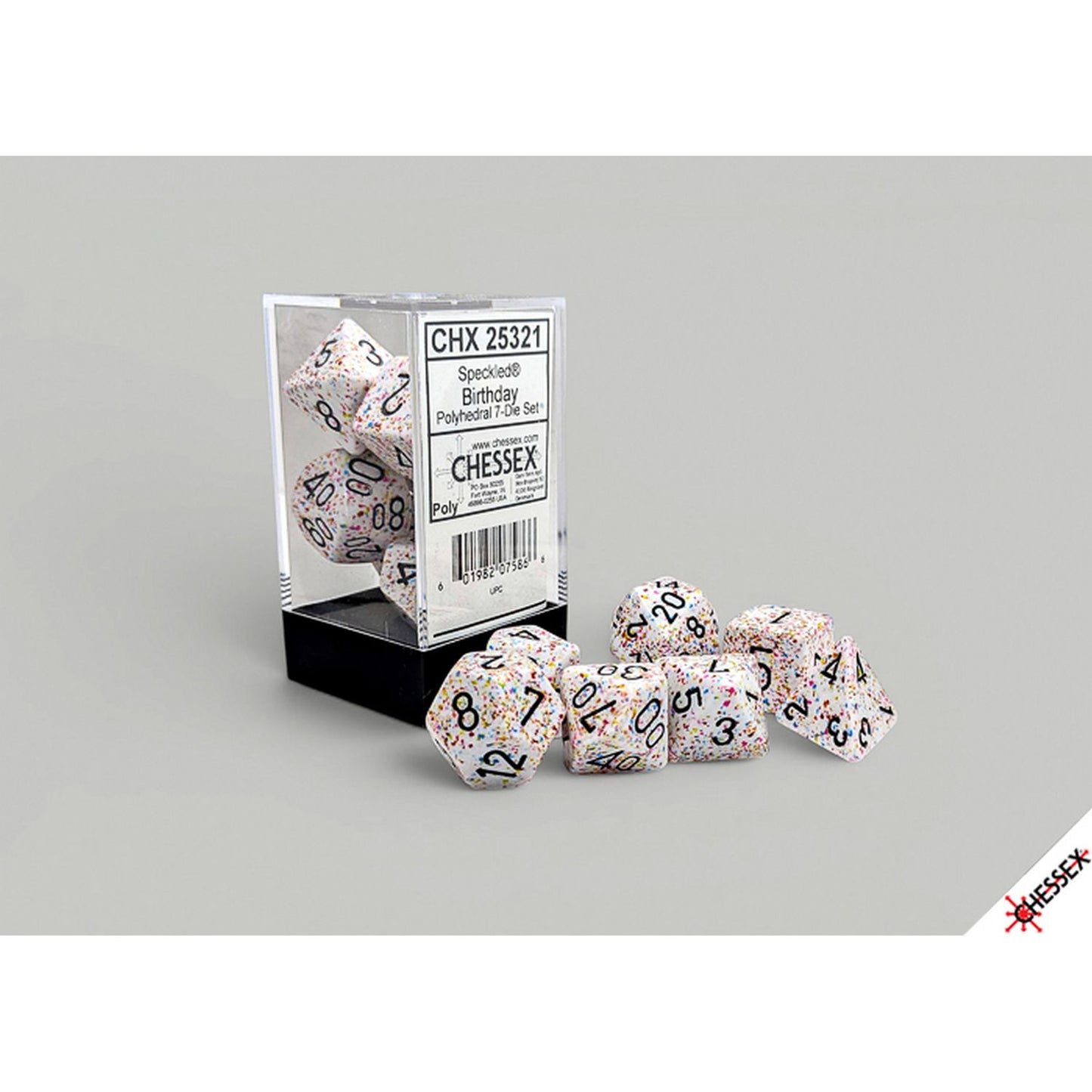 Chessex: Speckled Birthday Polyhedral 7-Dice Set