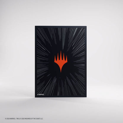 Gamegenic: Magic the Gathering | Marvel Super Heroes Premium Double Sleeving Pack 100 (Comic Burst Black)