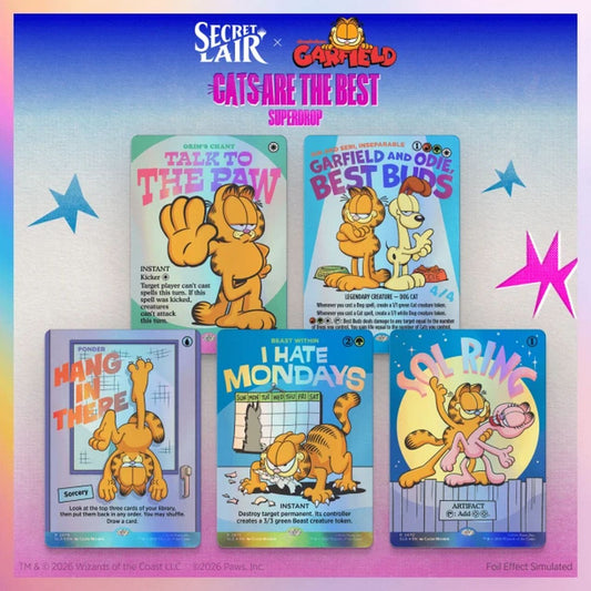 Magic the Gathering: Secret Lair x Garfield: Motivationally Challenged Foil Edition