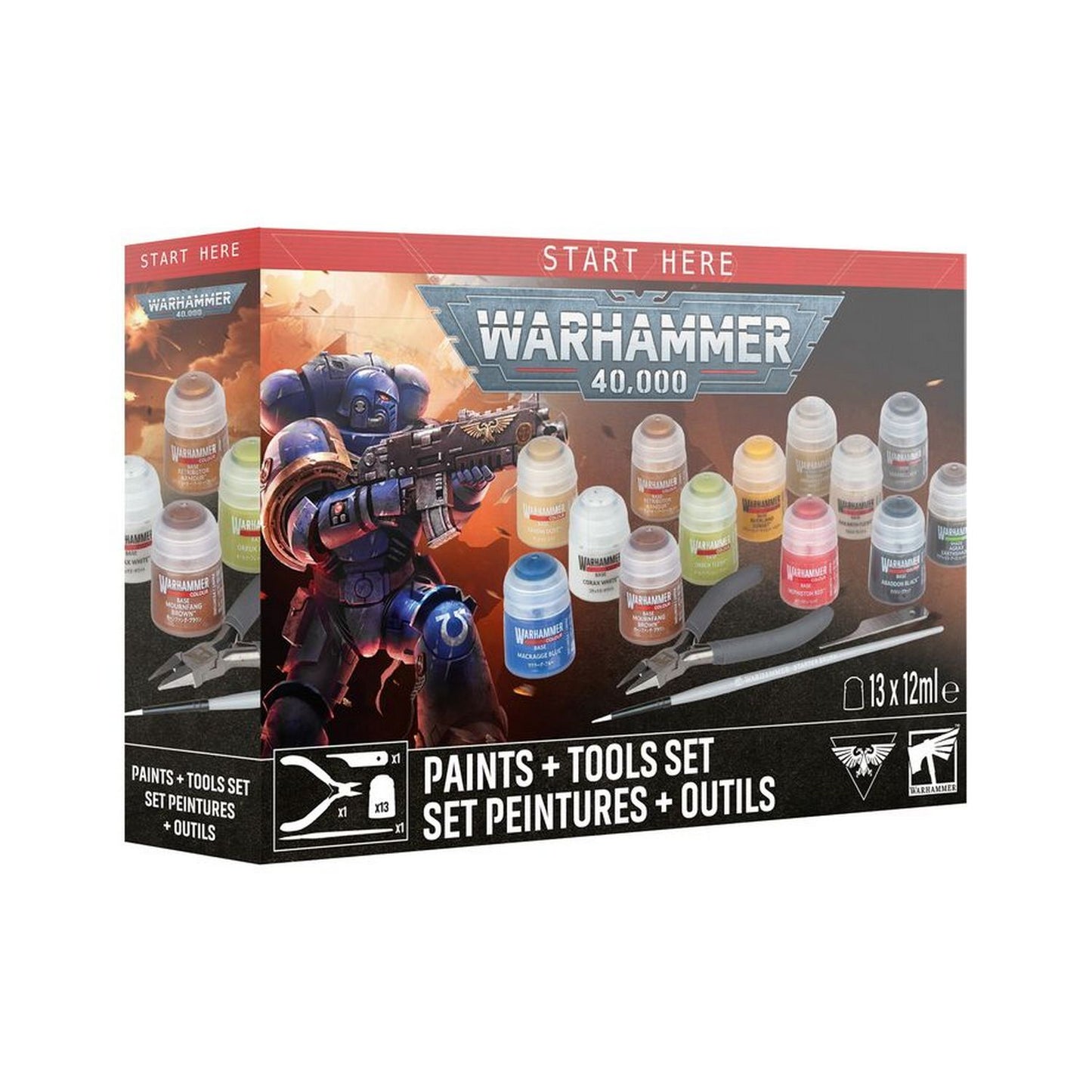 Warhammer 40K: Paints + Tools Set