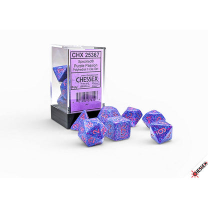Chessex: Speckled Purple Passion Polyhedral 7-Dice Set