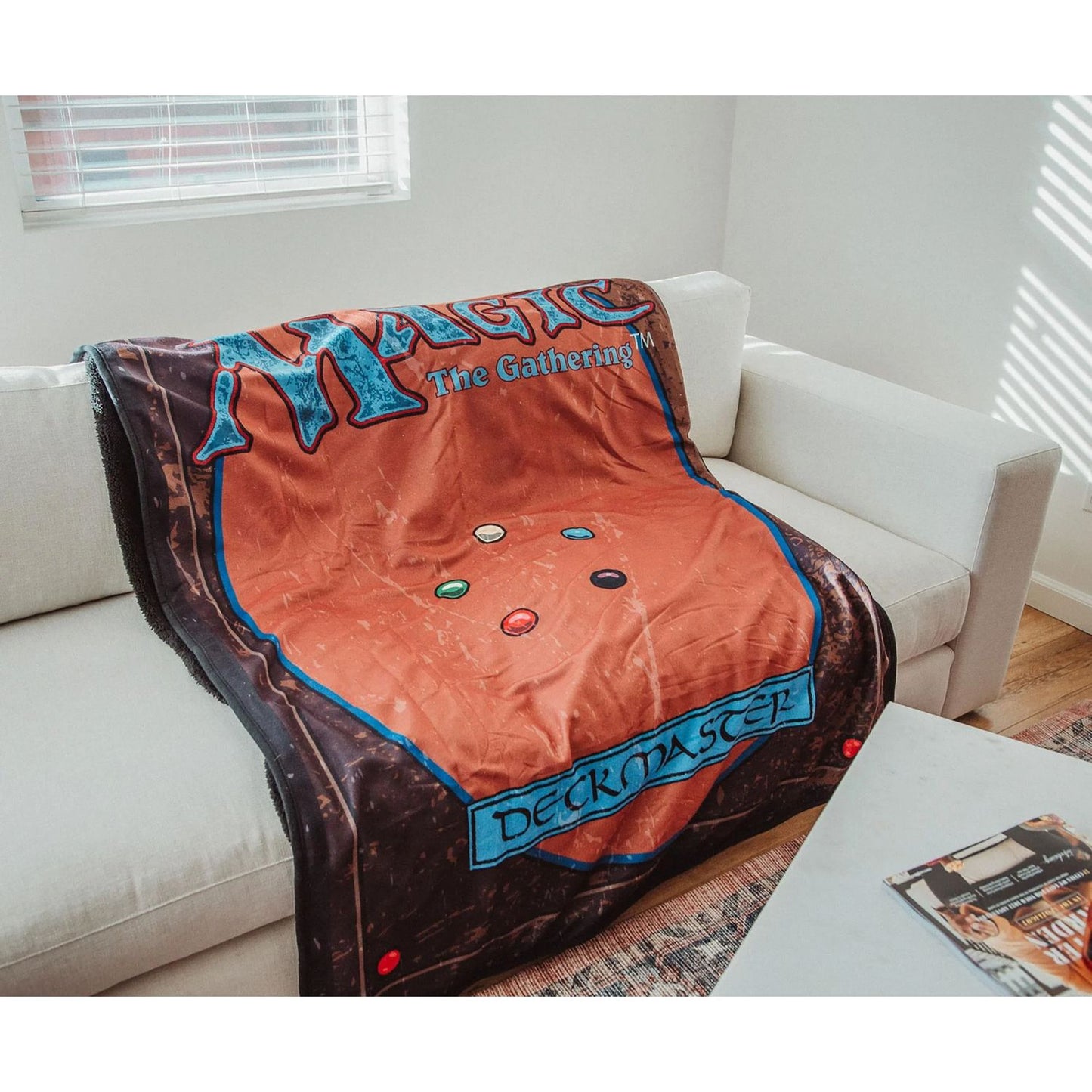 Toynk Magic: The Gathering Card Back Fleece Throw Blanket
