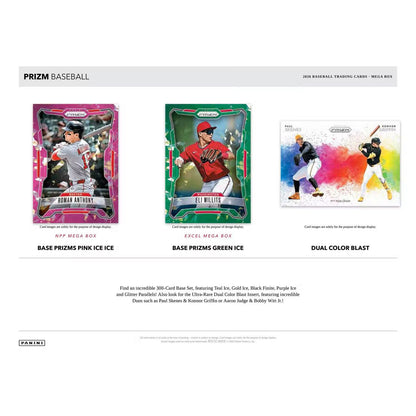 2026 Panini Prizm Baseball Mega Box (Pink Ice Prizms!)