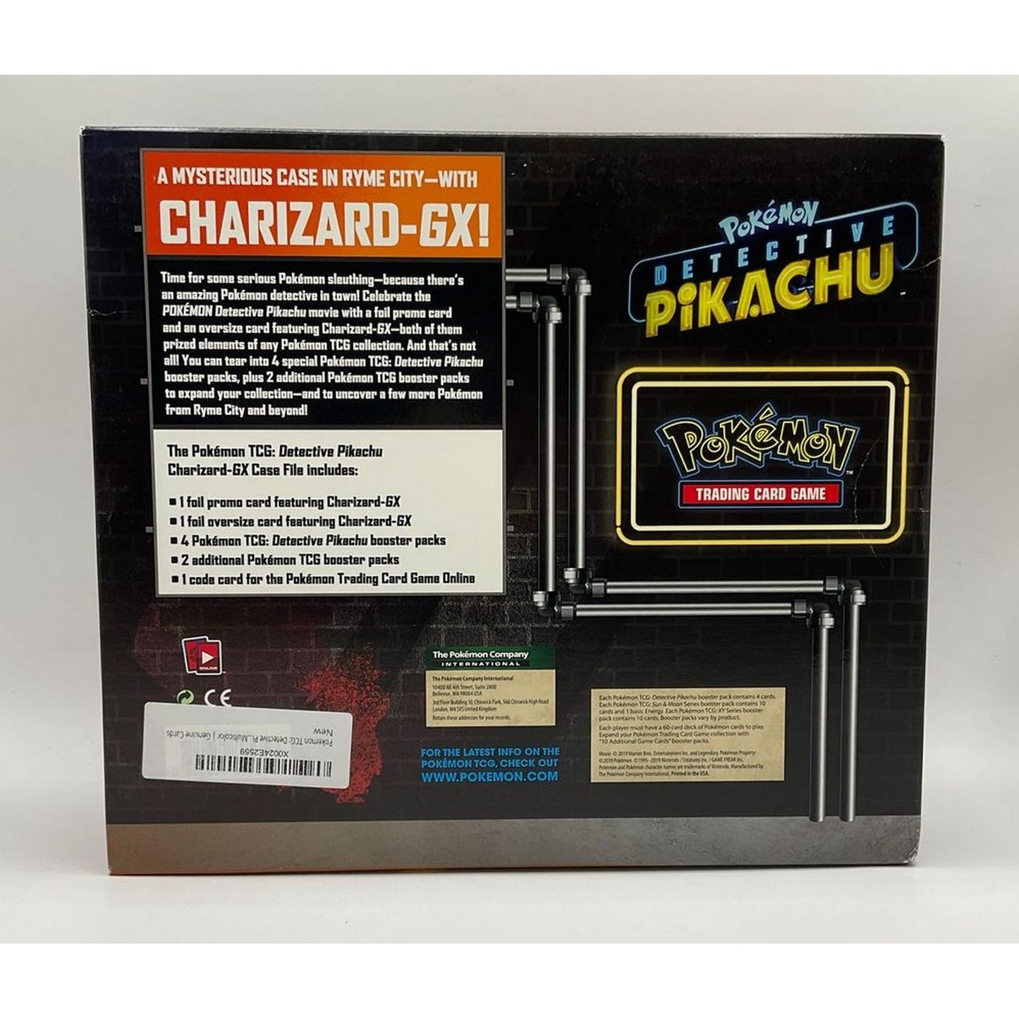 Pokemon: Detective Pikachu Charizard GX Case File #1 *See Pictures for Condition*