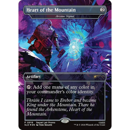 Magic the Gathering: Secret Lair x The Hobbit - Arcane Signet as "Heart of the Mountain" [Traditional Foil Edition]