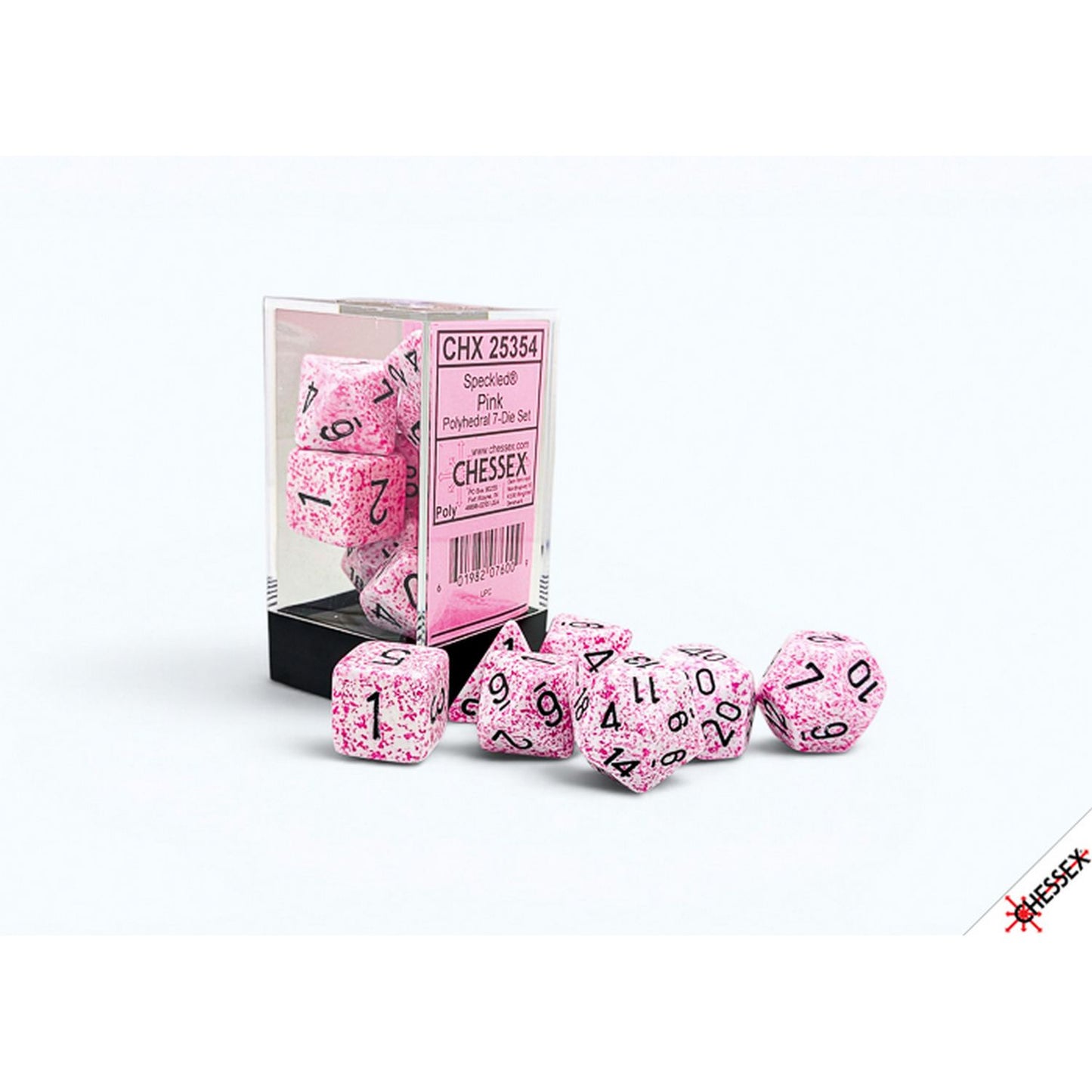 Chessex: Speckled Pink Polyhedral 7-Dice Set