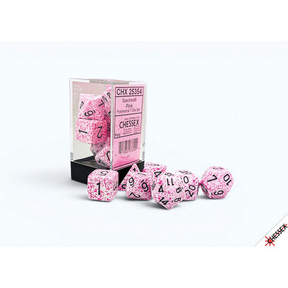 Chessex: Speckled Pink Polyhedral 7-Dice Set