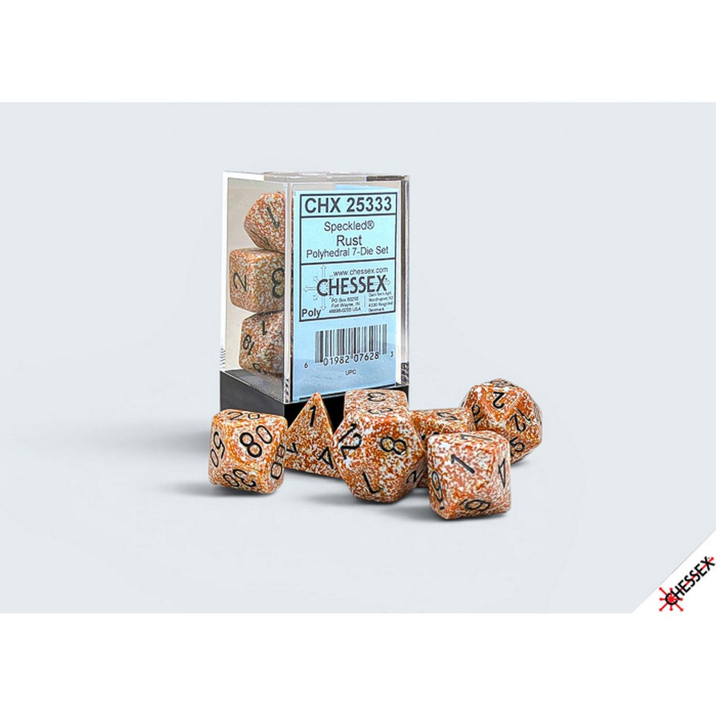 Chessex: Speckled Rust Polyhedral 7-Dice Set