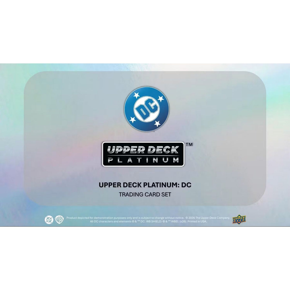 2026 Upper Deck DC Platinum Hobby Box *Contact Us To Order*