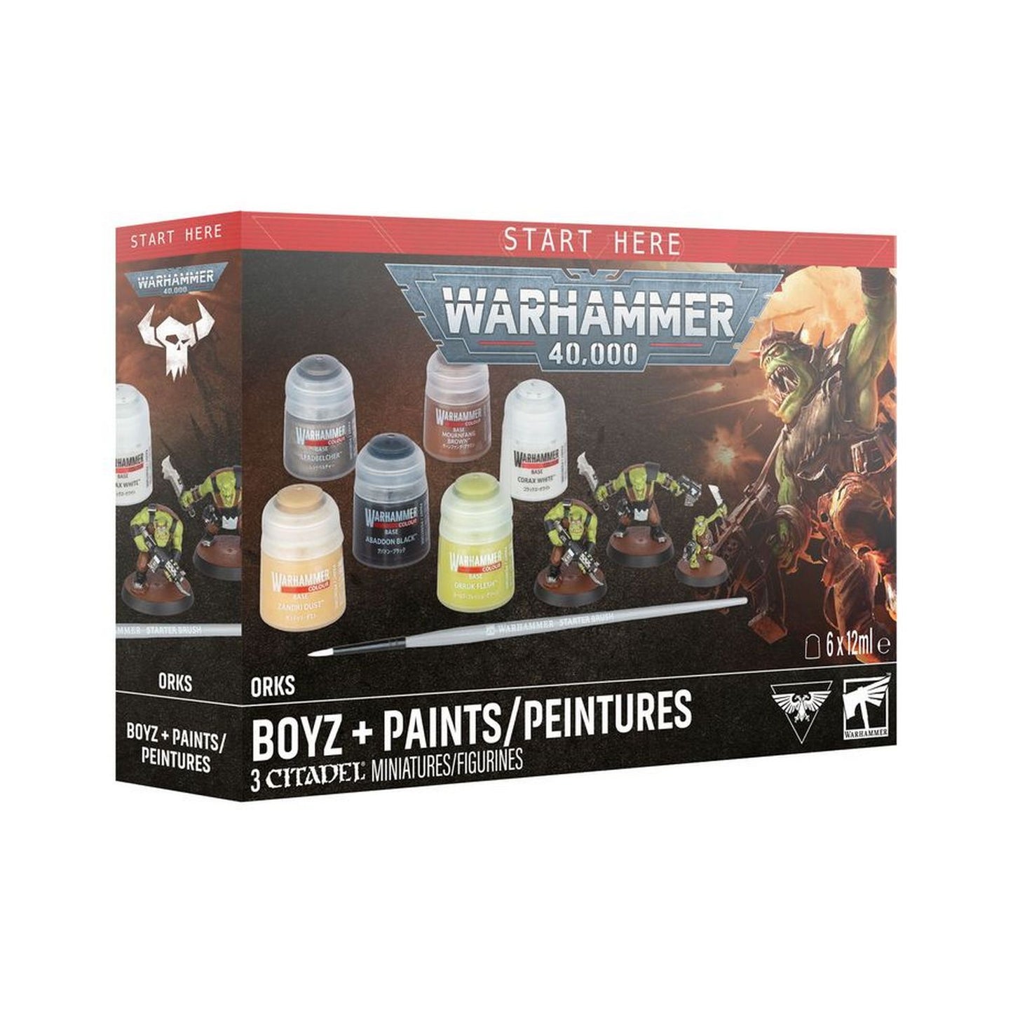 Warhammer 40K: Orks: Boyz + Paints