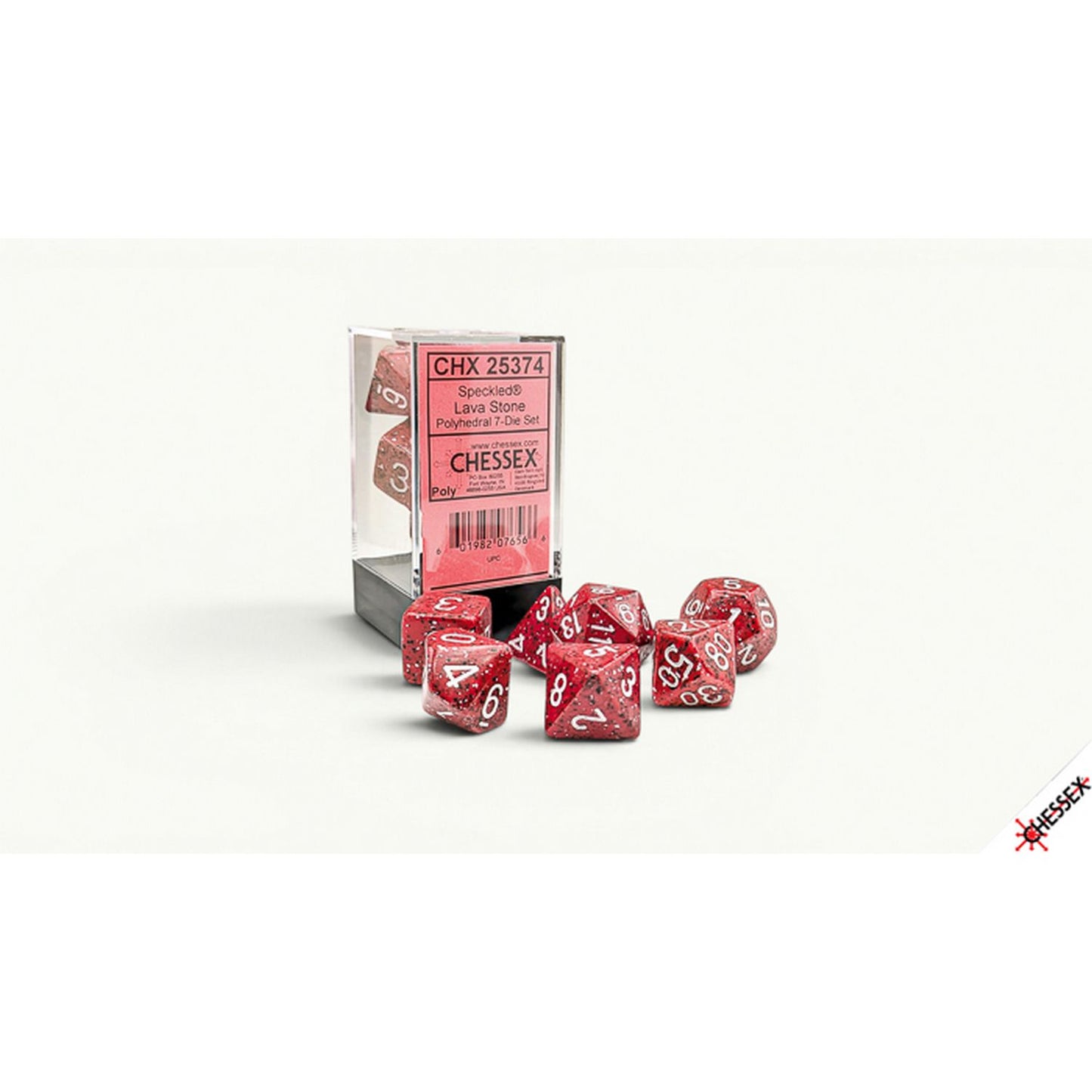 Chessex: Speckled Lava Stone Polyhedral 7-Dice Set