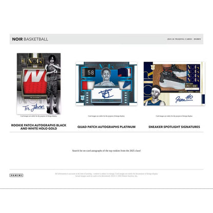 2025-26 Panini Noir Basketball Hobby 4-Box Case