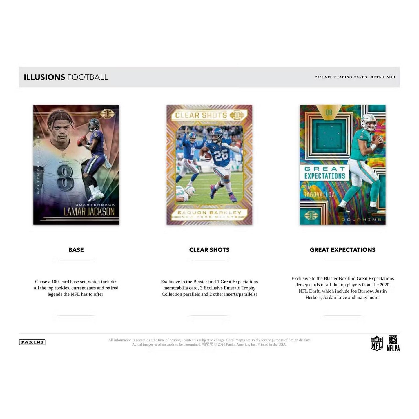 2020 Panini Illusions Football Blaster Box