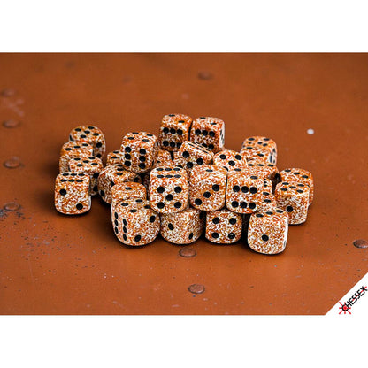 Chessex: Speckled Rust 12mm d6 Dice Block (36 Dice)
