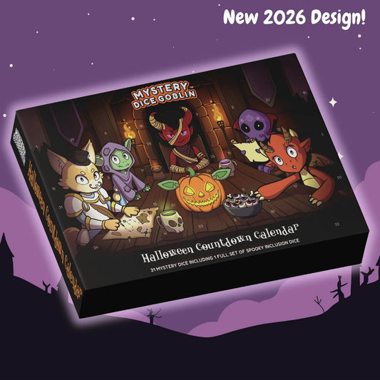 Mystery Dice Goblin: 2026 Halloween Countdown Calendar