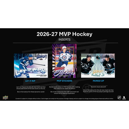 2026-27 Upper Deck MVP Hockey Blaster Box