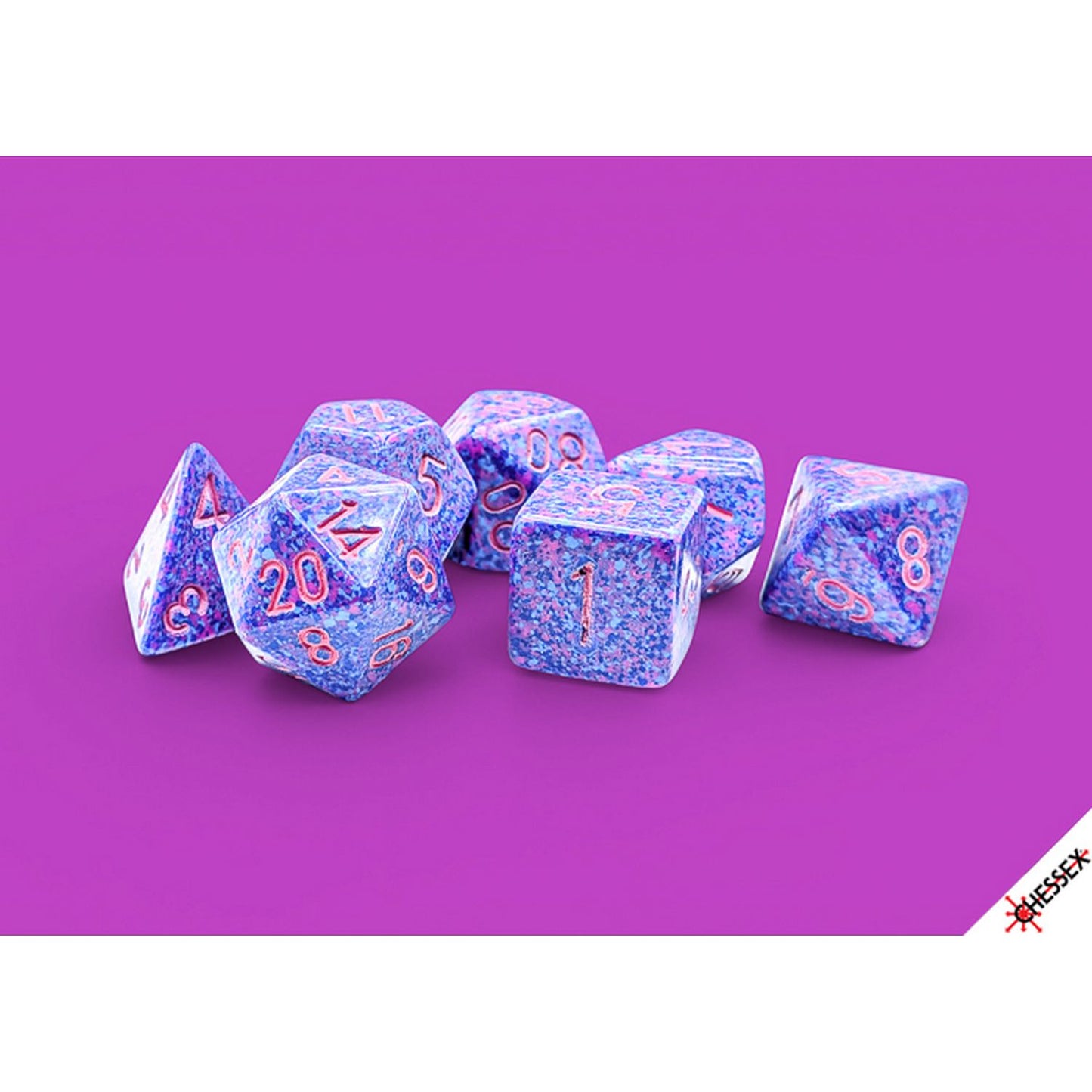 Chessex: Speckled Purple Passion Polyhedral 7-Dice Set