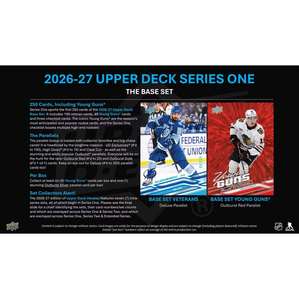 2026-27 Upper Deck Series 1 Hockey Hobby Box *Contact Us To Order*
