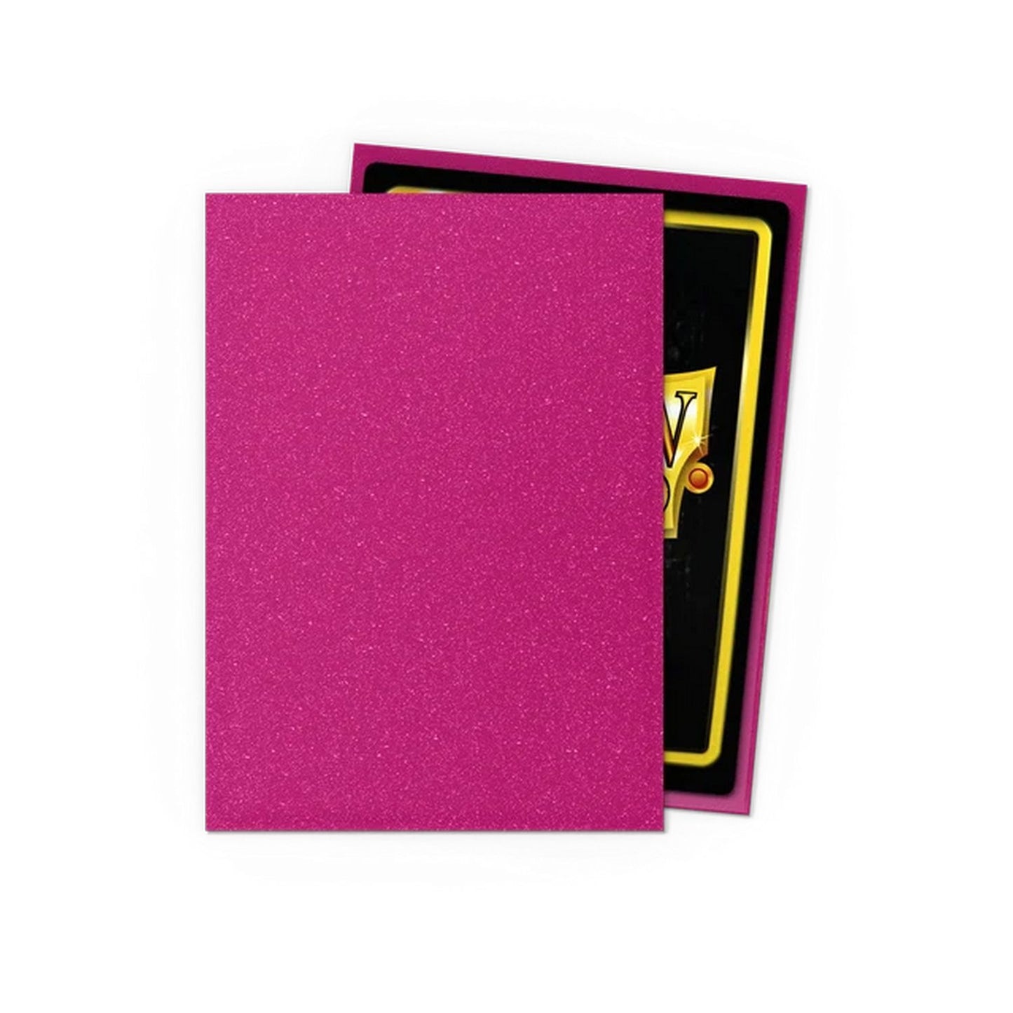 Dragon Shield: 100ct Standard Size Matte Sparkles Pink Sapphire Sleeves